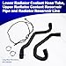 Lower Radiator Coolant Hose Tube, Upper Radiator Coolant Reservoir Pipe and Radiator Reservoir Line Compatible with 2012-2018 Focus 2.0 L Part Numbers CV6Z-8260-K CV6Z-8K012-K BV618K012KF CV6Z-8286-K