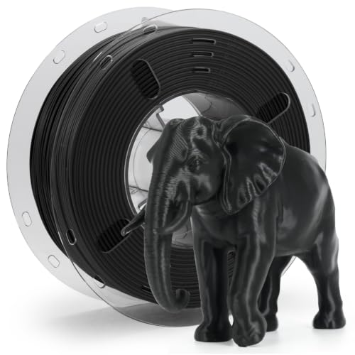 Image of VOXELAB HS PLA+ Filament 1.75mm, High Speed PLA Plus 3D Printer Filament, 1kg (2.2lbs) for Most FDM 3D Printers, Enhanced Toughness & Smooth Printing, Superior Layer Adhesion（Black）