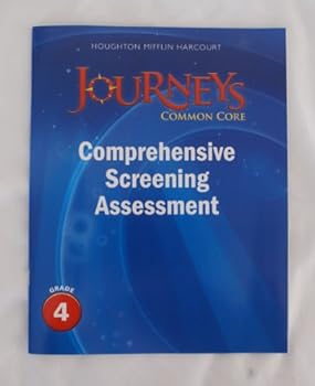 Paperback Comprehensive Screening Assessment Grade 4 (Journeys) Book