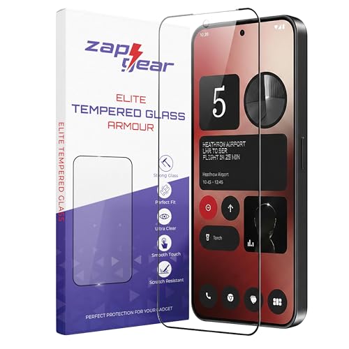 Image of Premium Tempered Glass for Nothing Phone (2a) | Edge-to-Edge Protection | 9H Military Grade Hardness | Bubble-Free & Case Friendly HD Clear Screen Protector