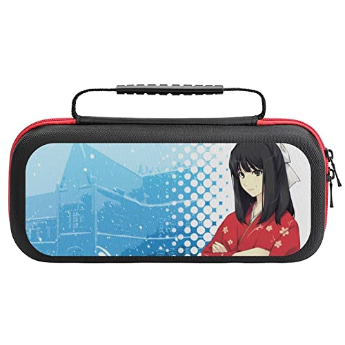 杉菜水姫 Switch ケース スイッチ ケース 保護カバー 収納バッグ 防塵 防汚 耐衝撃 持ち運び便利 ゲーム機収納袋 大容量で20枚のゲームカードを収納可能 全面保護 さ5.2cm *長さ26cm *幅11.5cm