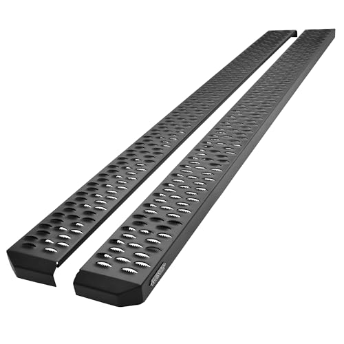 Westin 27-74755 Textured Black Grate Steps Running Boards Textured Black Running Boards 86 inches