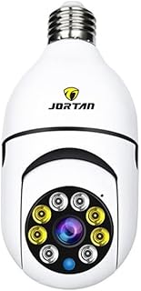 JORTAN Câmera ip lâmpada 1080p hd panorâmica sem fio de segurança em casa wi fi cctv fisheye Yoosee