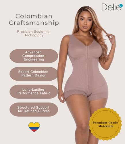 Image of DELIE High Compression 086 Shapewear Tummy Control Fajas Colombianas Moldeadoras Extra Firm Shaper for Women