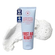 First Aid Beauty Ultra Gentle Cream-to-Foam Facial Cleanser,Makeup Removing Face Wash with Colloidal Oatmeal & Glycerin, Sensitive & Acne-Prone Skin