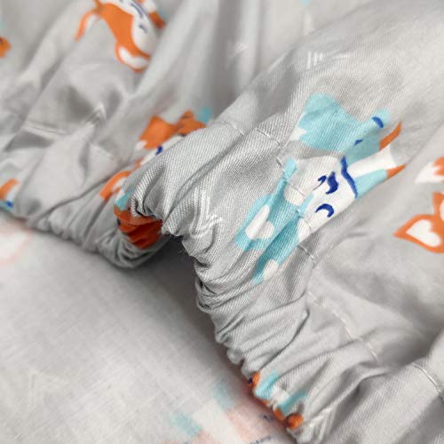 Brandream Woodland Crib Bedding Sets For Boys Girls Fox Arrow Baby Nursery Bedding, Unisex, 3 Pieces(Blanket + Crib Sheet + Crib Bed Skirt), 100% Breathable Cotton #TOP4