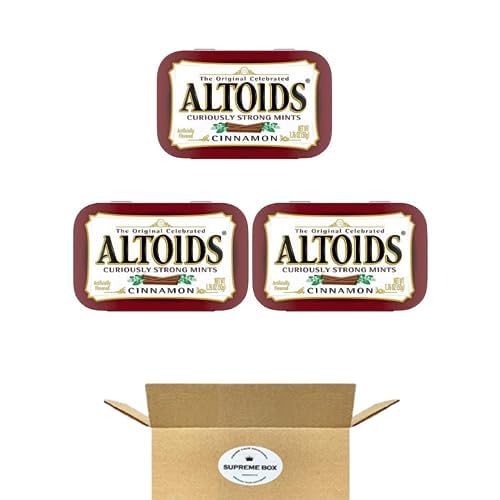 Altoids Curiously Strong Mints, Cinnamon, 1.76Ounce Tins