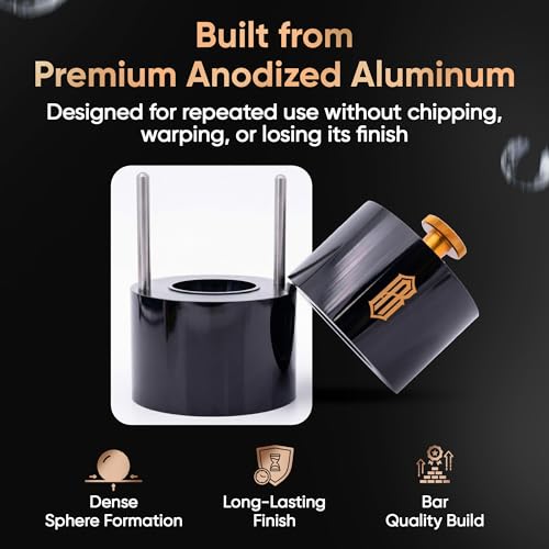 Molde de hielo esférico grande de aluminio anodizado miniatura 5