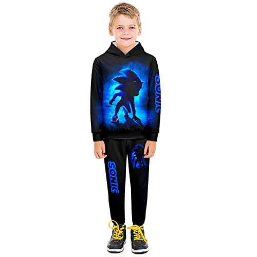 Kykexex Boys And Girls Pullover Sweatshirt Suit, Teen Game Hoodie And Sweatpants Tracksuit Set 2-X-Large #TOP2