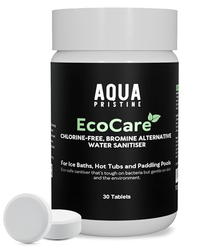 EcoCare Chlorine Free Paddling Pool Treatment Tablets | Non Chlorine Shock for Hot Tubs & Ice Bath Cleaner | Skin Safe Tablets for Hot Tub Ice Baths & Paddling Pools | Bromine Alternative | UK-Made