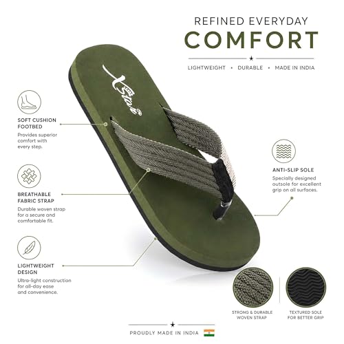 Image of XSTAR Eco Flip Flops for Men | Comfortable Indoor Outdoor Fashionable Slippers for Men And Boys