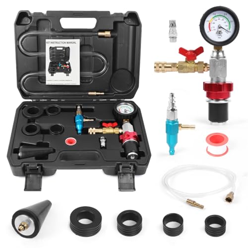 Coolant Vacuum Refill Kit with Adapters and Pressure Gauge