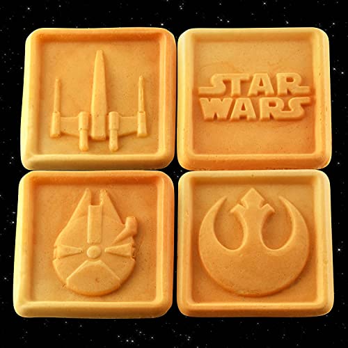 Star Wars Máquina de fazer 4 waffles, preta