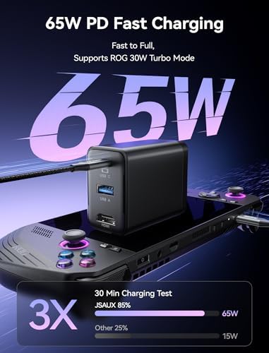 JSAUX 65W Switch Dock with 4K@120Hz HDMI, 65W PD Fast Charging, USB A Port, USB C TV Docking Station Compatible with Switch/Steam Deck/ROG Ally/Samsung/iPad/MacBook and More - OmniCentro Charger Dock - 4