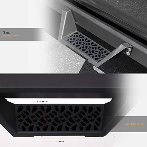 Stehlen 733469494225 Modular Drop Step Side Nerf Bars Rail Running