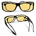 TrueDark Daylights Amber Fitover Blue Light Blocking Glasses - Designed to Reduce Eye Strain and UV Glare From Computer Screen, Gaming, TV, Phone - For Men and Women by Dave Asprey