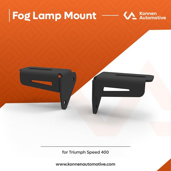Image of Fog Lamp Mount Compatible with Triump Speed 400 (Black, Pack of 1)