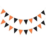 Halloween Pennants Banners, JmYo Durable and Reusable with 20pcs Pennants Flags Party Decoration, 20