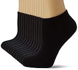 Nur Der Herren 6er Pack Herren Cotton Sneaker Socken F linge, Schwarz (Schwarz 940), 43-46 EU