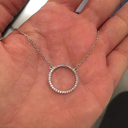 Round Circle Of Life Pendant Necklace 