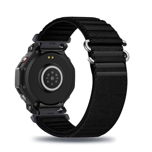 [AireWiki] �i�C�����o���h �Ή� Amazfit T-Rex 3 Pro 48mm �X�g���b�v ���x �ʋC�� �L�k�� �y�ʃ��f�� �ϋv�� �_�炩 �҂݃i�C���� �o���h �R���p�`�u�� Amazfit T-Rex 3 Pro 48mm �Ή� �j�����p