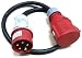 Produktbild Naka24 223201 CEE Starkstrom Adapter Stecker und Steckdose 16A auf 32A mit Phasenwender, 1000x80x100