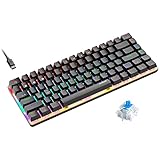 [TECLADO DE MODO DUAL INALÁMBRICO Y CON CABLE] Este teclado para juegos tiene Bluetooth inalámbrico y modos duales con cable. Se puede conectar a Bluetooth o directamente en el cable USB para su uso. Use la tecla FN + Tab para cambiar entre el modo Bluetooth y el modo cableado. Cuando la luz de fondo del teclado parpadea dos veces, el cambio de modo se realiza correctamente. Batería de litio incorporada de 1000 mA. Cuando la tecla FN parpadea rápidamente, el teclado tiene poca batería.