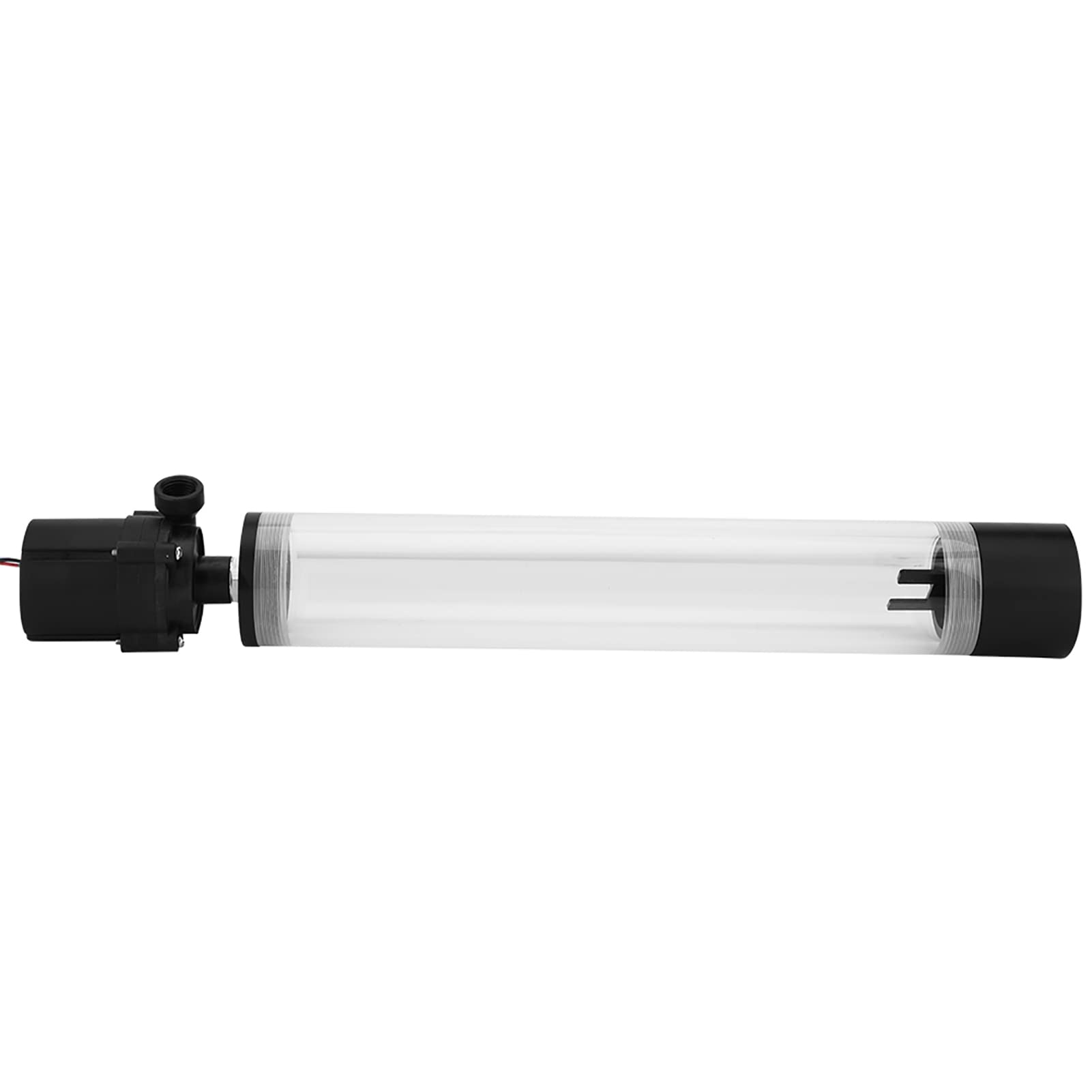 Zunate Zbiornik Cylindra Chłodzącego Ciecz PC 210 Mm |Zintegrowana Pompa 19 W i Złączki G1/4 z Akrylu i POM do Komputerowego Systemu Chłodzenia wodą DIY (300 mm)
