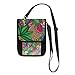Produktbild XiangHeFu Large Capacity Coin Case Purse Phone Bag Card Holder Colorful Flower Leaf Wallet Shopping