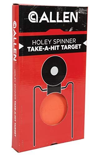 Ez-Aim™ Shooting Gallery Self-Healing Spinner Target, Gong Target By Allen®, 12-14 Inches Tall, Shooting Targets, Gun - Rifle - Pistol - Airsoft - Bb Gun - Air Rifle, Orange, One Size (15460) #TOP1