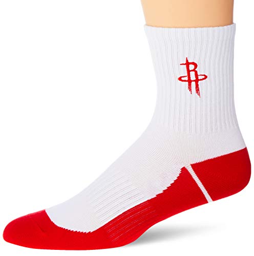 NBA Meia Cano Medio Houston Rockets Unissex, 39 - 43, Vermelho