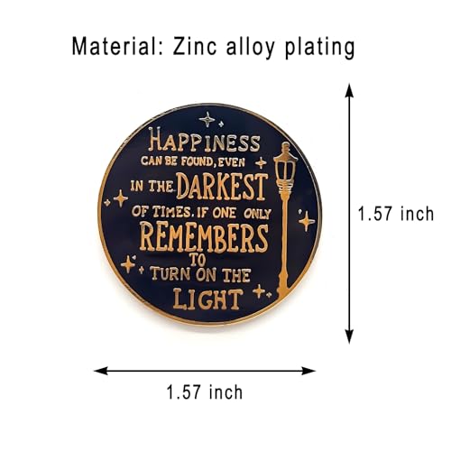 Image of Magic Fiction Quotes Pin - Culture Series | Premium Enamel Pin - Statement Lapel Pin - Plated Badge for Clothing, Bags, Hats, Jackets, and Lanyards