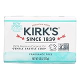 Kirk's Natural Original Coco Castile Soap Fragrance Free, 4 Ounce