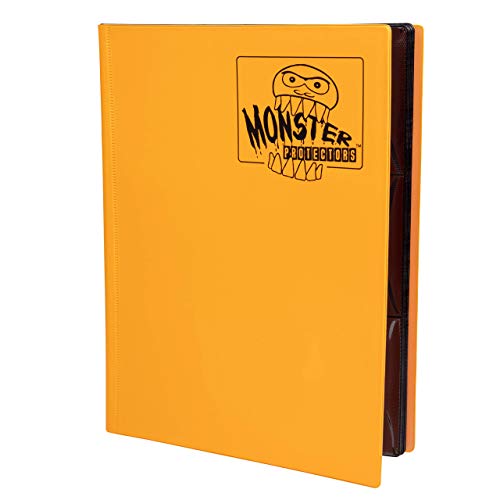 Monster Binder - 9 Pocket Matte Sunflower Orange Album - Holds 360 Yugioh, Magic, And Pokemon Cards #TOP11