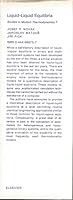 Liquid-Liquid Equilibria (Studies in Modern Thermodynamics) 0444989757 Book Cover