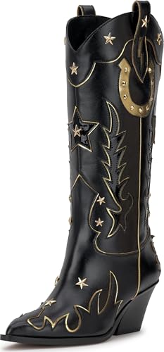 Jessica Simpson Women's Zembitti Knee High Boot, Black, 10