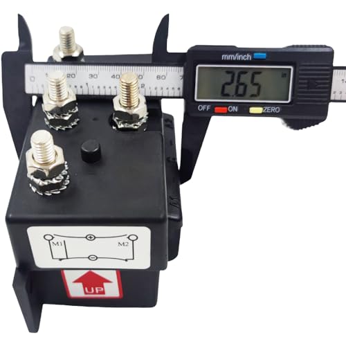 SPJIUQI 12V 6000W Max Quadrupole 3-Wire Anchor Windlass Reverse Solenoid Control Box for Marine Boat Electric Winch Forklift Control System - Thumbnail 7