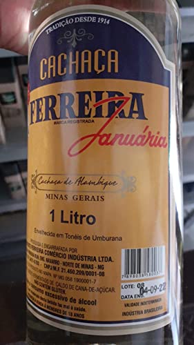 Cachaça Ferreira Januária Ouro 1000ml