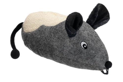 Karlie 46385 Rascador para Gato Raton, 40 cm, Gris