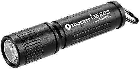 OLIGHT I3E EDC Mini Torch 90 Lumens Flashlight Aluminum Alloy Body Waterproof IPX8 Keychain Light for Night Working Dog Walking Light Weight Night Flashlight(Black)