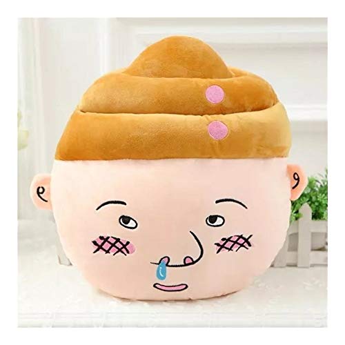 NOBRAND Playful Pillow Funny Creative Stuffed Toys Vivid Fashion Pillows Personality Plush Toy Cover Your Hands Pillow Portable Cushion (Color : Brown, Size : 43cm)