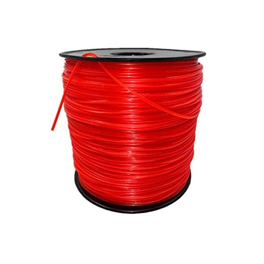 wewr Echo String Trimmer Cross Fire Line 5-Pound Commercial Square .095-Inch-by-1280-ft String Trimmer Line in Spool (0.095, Red)