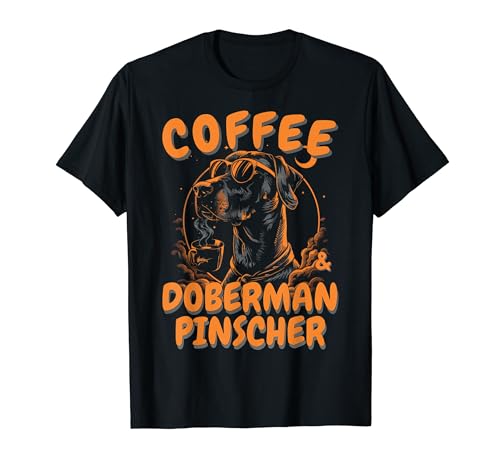 Café et Doberman Pinscher Coffee Dog Lover Eclipse T-Shirt