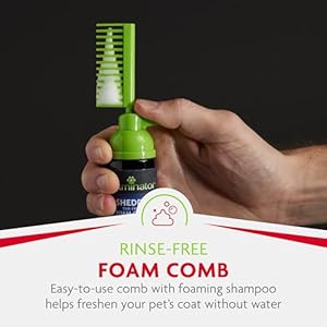 FURminator-Tub-Free-Deshedding-Foam-Comb-3-Ounces-Grooming-Comb-for-Dogs-Helps-Freshen-Coat-and-Reduce-Odors-with-No-Rinsing - Cucciolini Doodles FURminator-Tub-Free-Deshedding-Foam-Comb-3-Ounces-Grooming-Comb-for-Dogs-Helps-Freshen-Coat-and-Reduce-Odors-with-No-Rinsing