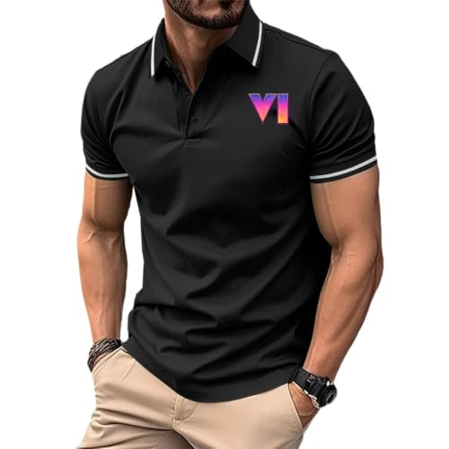 T-shirt hommes polo GTA VI à séchage rapide et respirant