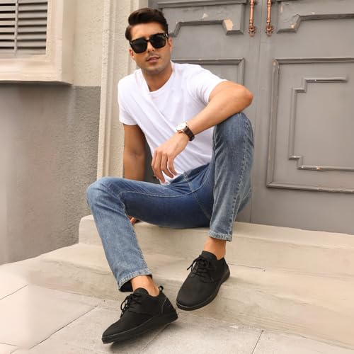 Men's Breeze Casual Sneakers Oxfords Lace-Up Lightweight Walking Shoes2