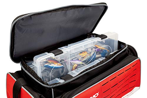 image for Plano Weekend Series 3600 Deluxe Tackle Case, Medium, Red Fabric, Incl