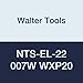 Walter Tools NTS-EL-22 007W WXP20 Carbide NTS Threading Inserts, External Thread, Full Profile, Whitworth (Pack of 10)