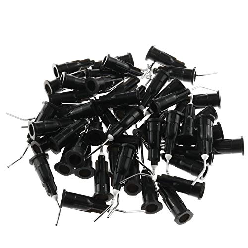 Csnsd Bent Dispensing Tip Needle 150Pcs 20 Gauge Black Disposale Dental Pre-Bent Blunt Tip Irrigation Needle Tips For Oil Or Glue Applicator #TOP7