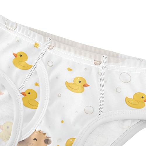 Wusikd Cute Capybara Boys' Underwear Cotton Ducks Boys Briefs Soft Toddler Underwear 2T4